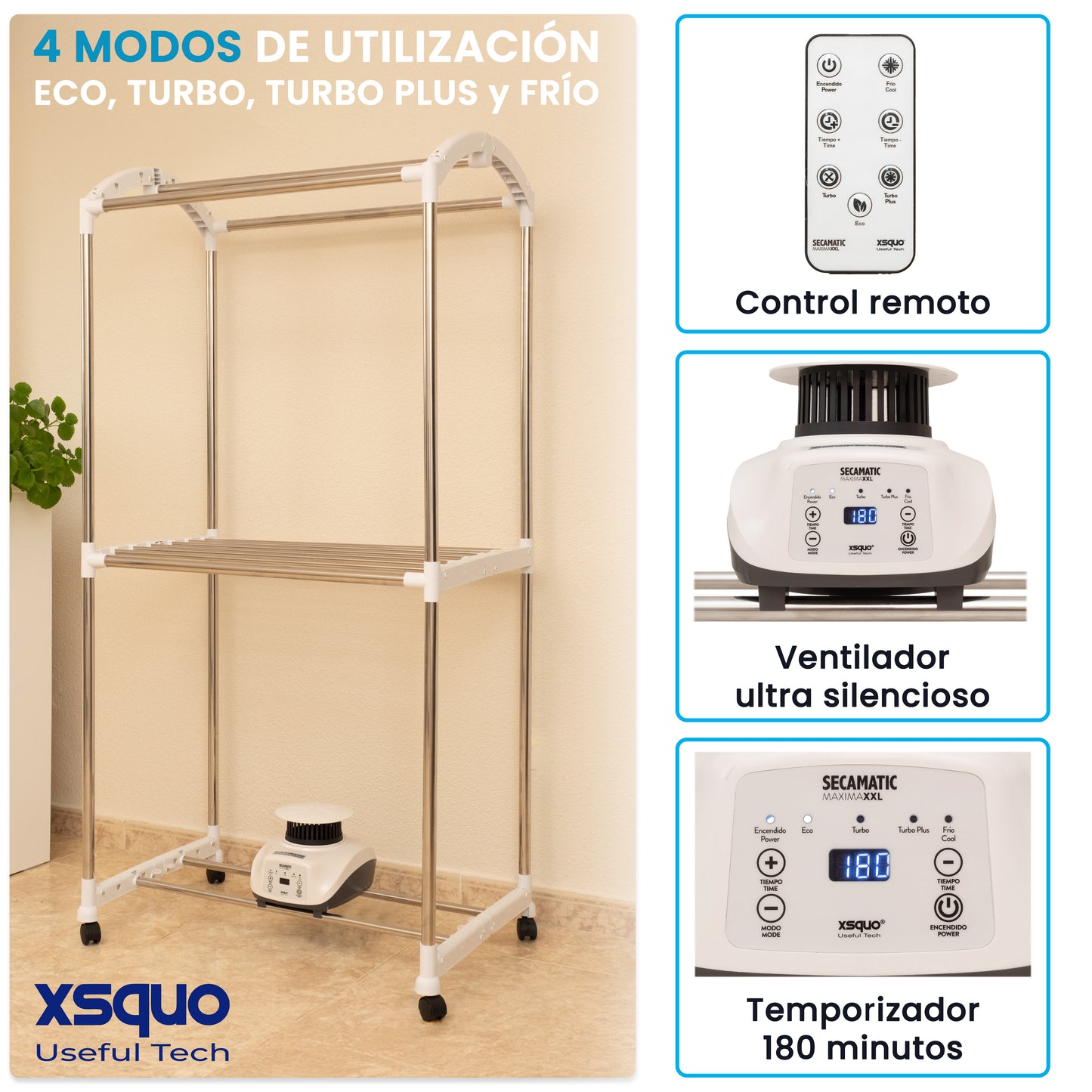 Secadora de ropa Secamatic Máxima XXL 1200w